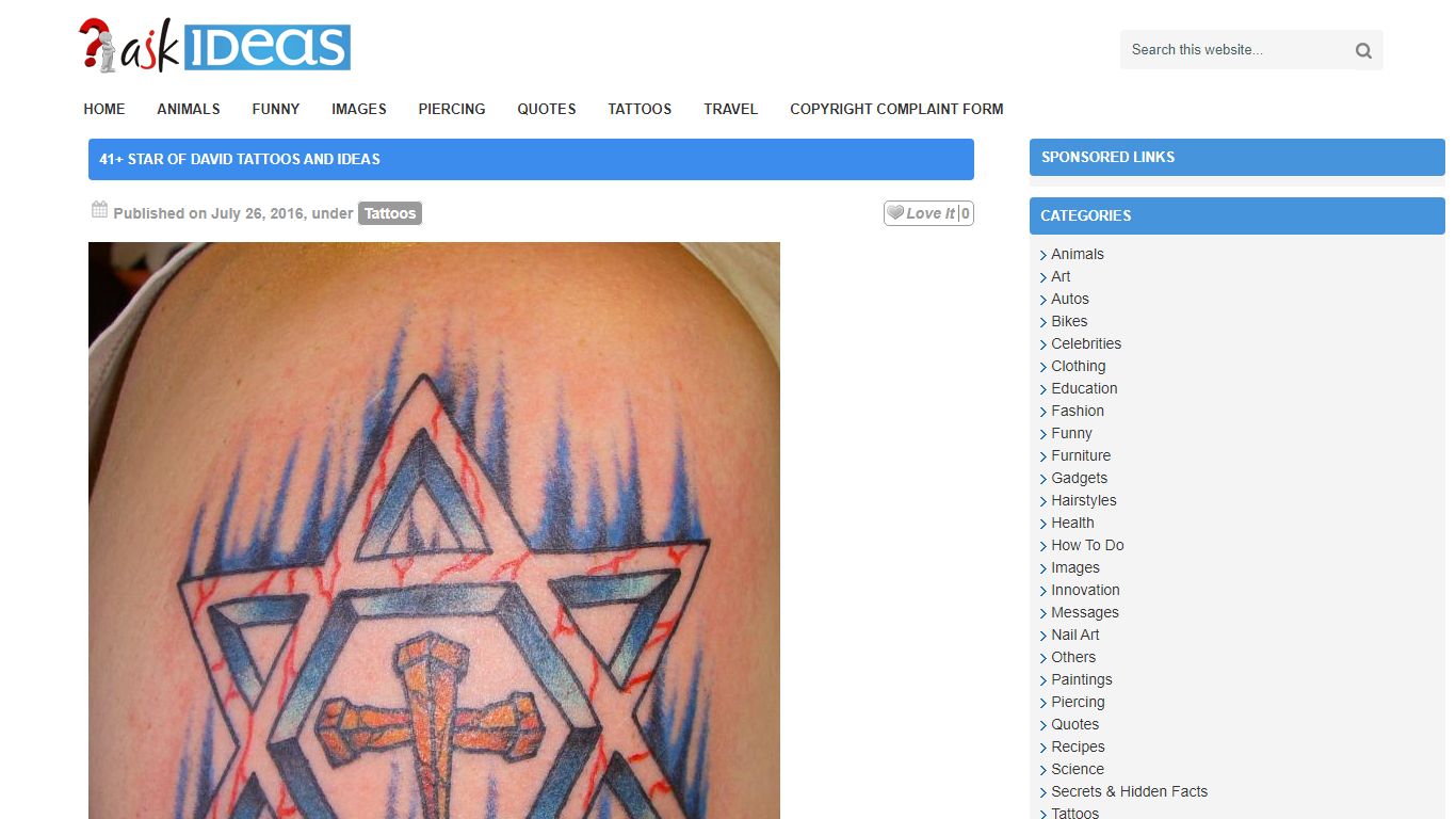 41+ Star Of David Tattoos And Ideas - AskIdeas.com